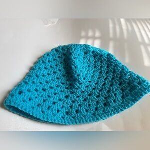 Crochet Turquoise Bucket Hat